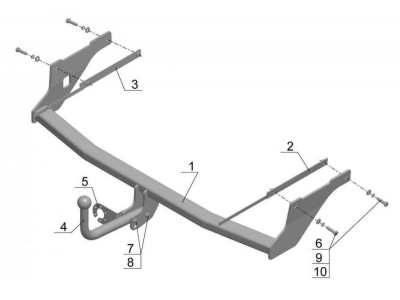 Фаркоп Avtos для Ford Focus 3 2011-2021